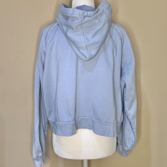 Sezane Hoodie Pullover Sweatshirt Sweat Pacey Sky Blue Women’s Size Extra Small - Picture 2 of 10